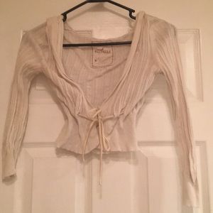 Hollister cropped sweater.